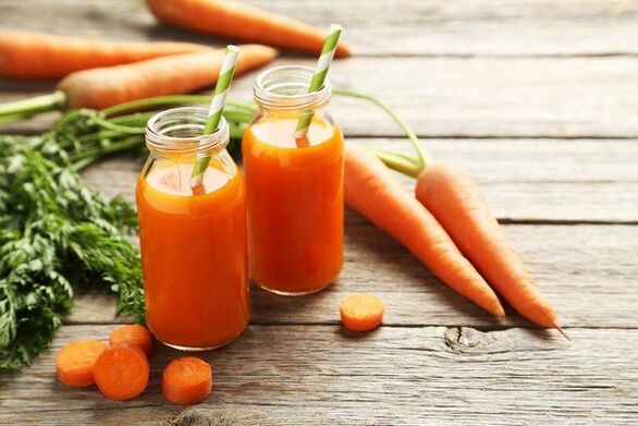 suc de morcovi pentru a crește potența